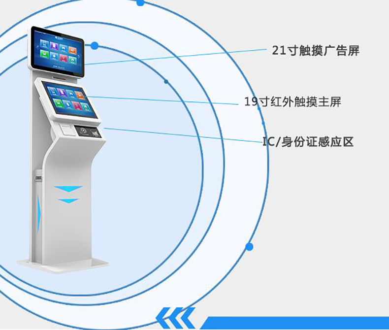 機關(guān)政務(wù)寫(xiě)字樓電信移動(dòng)大廳博奧智能雙屏自助訪(fǎng)客一體機來(lái)訪(fǎng)人員登記管理系統