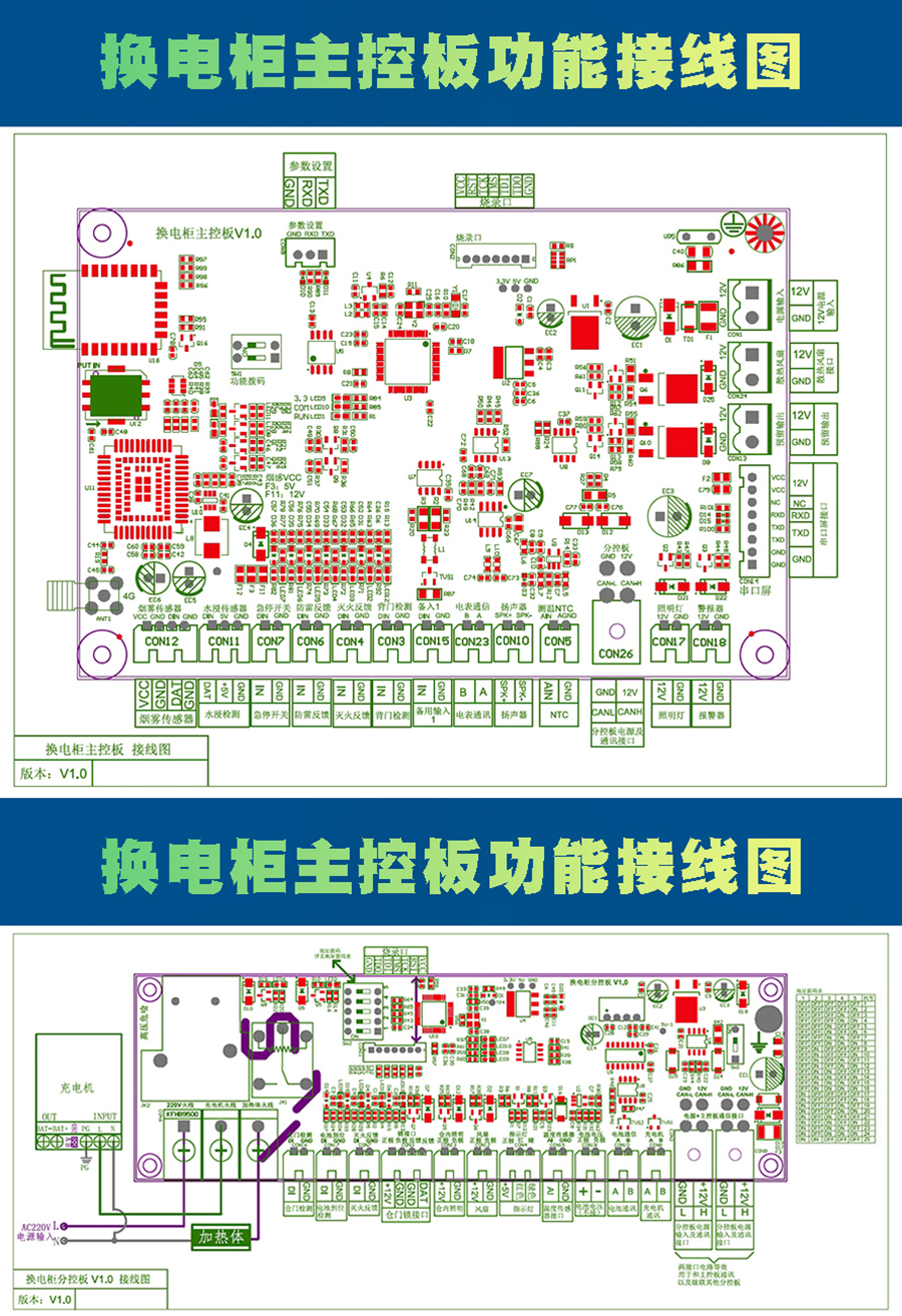 電瓶車(chē)共享電池換電柜主控板 現貨速發(fā) 支持定制開(kāi)發(fā) 智能小程序